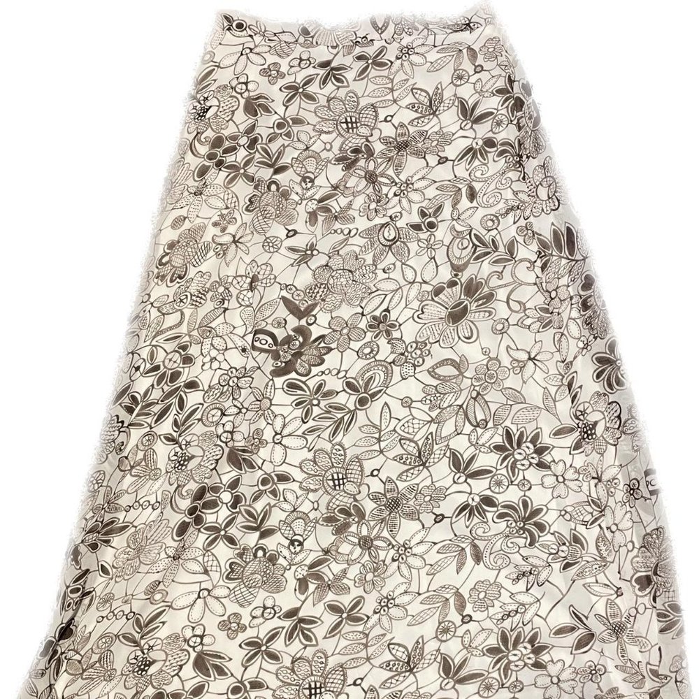 Brown Floral Skirt!!